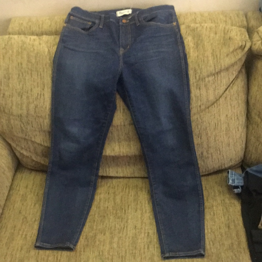 Madewell high riser skinny jeans